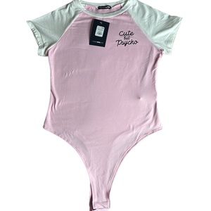 Pink body suit